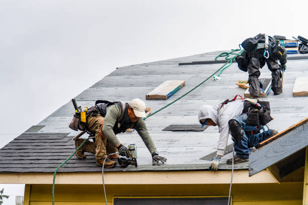 Professional Roofing technician working in Young America, MN